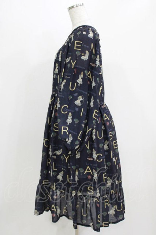 画像2: Jane Marple / The nursery Alice tunic dress  ネイビー H-26-03-07-009-JM-OP-KB-ZH (2)