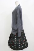 画像2: Jane Marple Dans Le Salon / Knit&Playing cards collaborationドレス M ミックスグレー×ブラック H-26-03-07-010-JM-OP-KB-ZH (2)