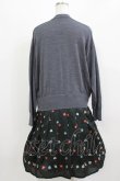 画像3: Jane Marple Dans Le Salon / Knit&Playing cards collaborationドレス M ミックスグレー×ブラック H-26-03-07-010-JM-OP-KB-ZH (3)