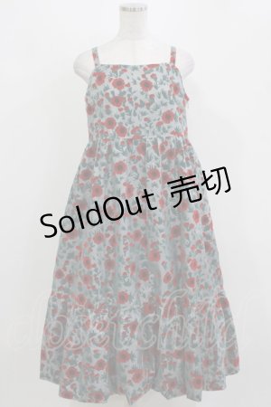 画像: Jane Marple Dans Le Salon / Winter daisy strap dress  グレー H-26-03-07-012-JM-OP-KB-ZH