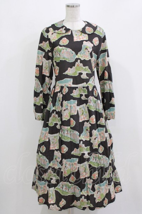 画像1: Jane Marple / Puss in Boots playfulドレス  ブラック H-26-03-07-013-JM-OP-KB-ZH (1)