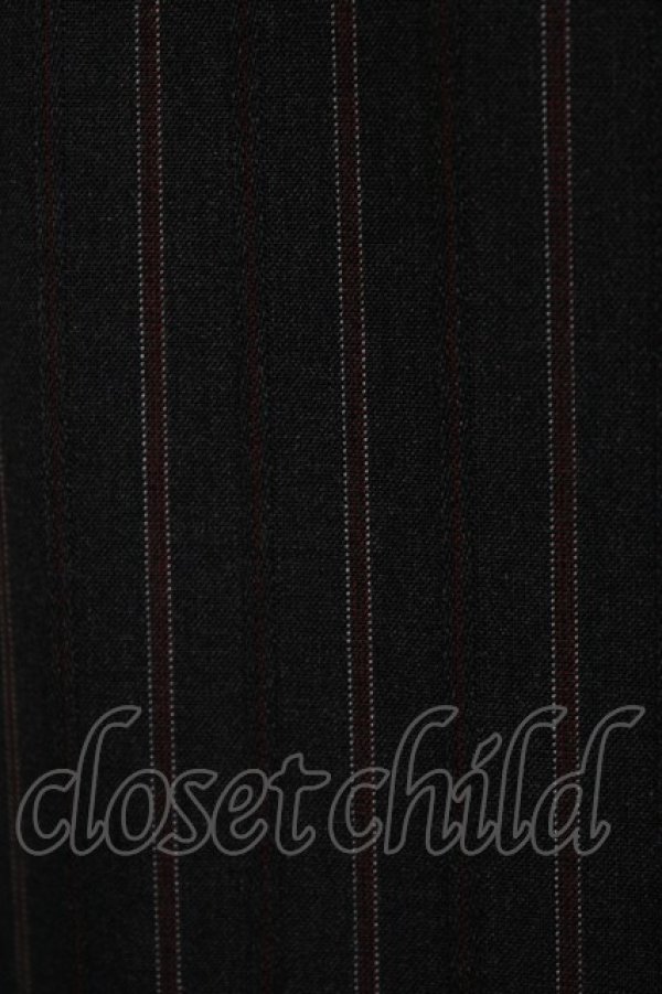 画像4: Jane Marple / British stripeタブリエドレス M チャコールグレー H-26-03-07-015-JM-OP-AK-ZH (4)