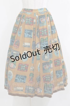 画像: Jane Marple / Bonne Journee Hotelタックスカート  マスタード H-26-03-07-019-JM-SK-KB-ZH