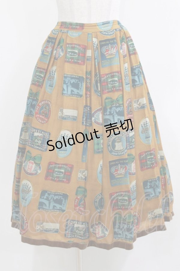 画像1: Jane Marple / Bonne Journee Hotelタックスカート  マスタード H-26-03-07-019-JM-SK-KB-ZH (1)