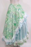 画像3: Qutie Frash / 和柄ロングスカート  ミントグリーン H-26-03-07-021-QU-SK-KB-ZH (3)