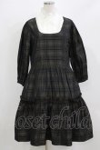 画像1: Jane Marple / Memory Shadow Checkレイヤードドレス  ブラックチェック H-26-03-07-024-JM-OP-KB-ZH (1)