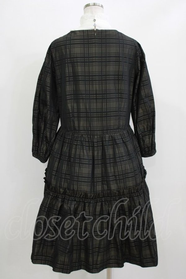 画像3: Jane Marple / Memory Shadow Checkレイヤードドレス  ブラックチェック H-26-03-07-024-JM-OP-KB-ZH (3)