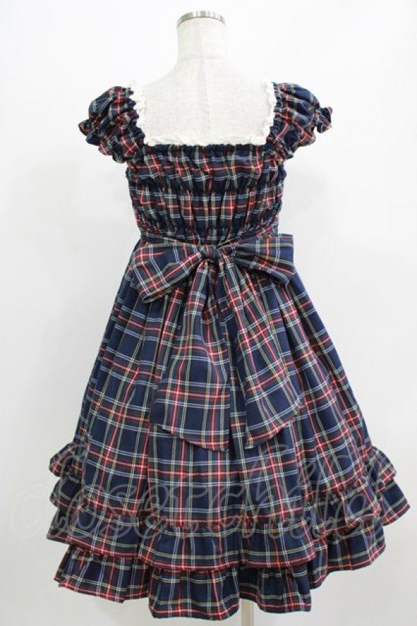 画像3: BABY,THE STARS SHINE BRIGHT / リボンミニ袖ジャンパースカート Free ネイビー H-26-03-08-026-BA-OP-NS-ZH (3)