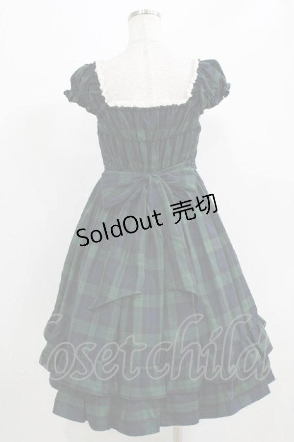 画像3: BABY,THE STARS SHINE BRIGHT / タータンチェックミニ袖ジャンパースカート&カチューシャセット Free ネイビー H-26-03-08-030-BA-OP-NS-ZH (3)