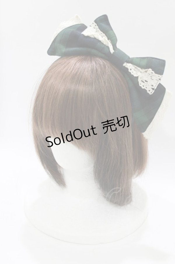 画像4: BABY,THE STARS SHINE BRIGHT / タータンチェックミニ袖ジャンパースカート&カチューシャセット Free ネイビー H-26-03-08-030-BA-OP-NS-ZH (4)