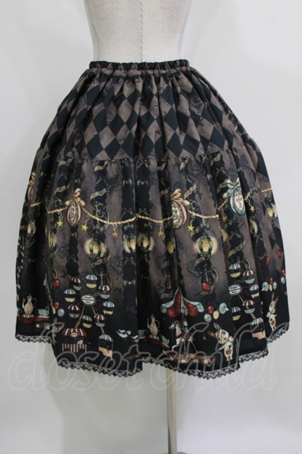 画像3: Enchantlic Enchantilly / 真夜中のパルコフェリーチェティアードスカート M ブラック H-26-03-08-034-LO-SK-NS-ZH (3)