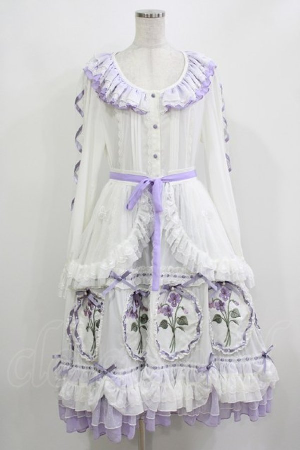 画像1: Hoshibako Works / 城咲ロンドン x HoshibakoWorksコラボレーションワンピース M 白 H-26-03-08-037-LO-OP-NS-ZH (1)