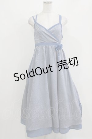 画像: Amavel / チャイナキャミカシュクールロングワンピース Free ブルー H-26-03-08-038-CA-OP-NS-ZH