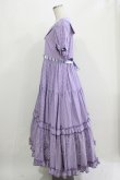 画像2: Maria pipi / セーラーカラーチェックレースドレス Free LAVENDER H-26-03-08-039-EL-OP-NS-ZH (2)