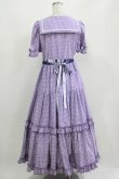 画像3: Maria pipi / セーラーカラーチェックレースドレス Free LAVENDER H-26-03-08-039-EL-OP-NS-ZH (3)
