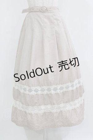 画像: an another angelus / トーションレースライン使いスカート Free L/BEIGE H-26-03-08-041-CA-SK-NS-ZH