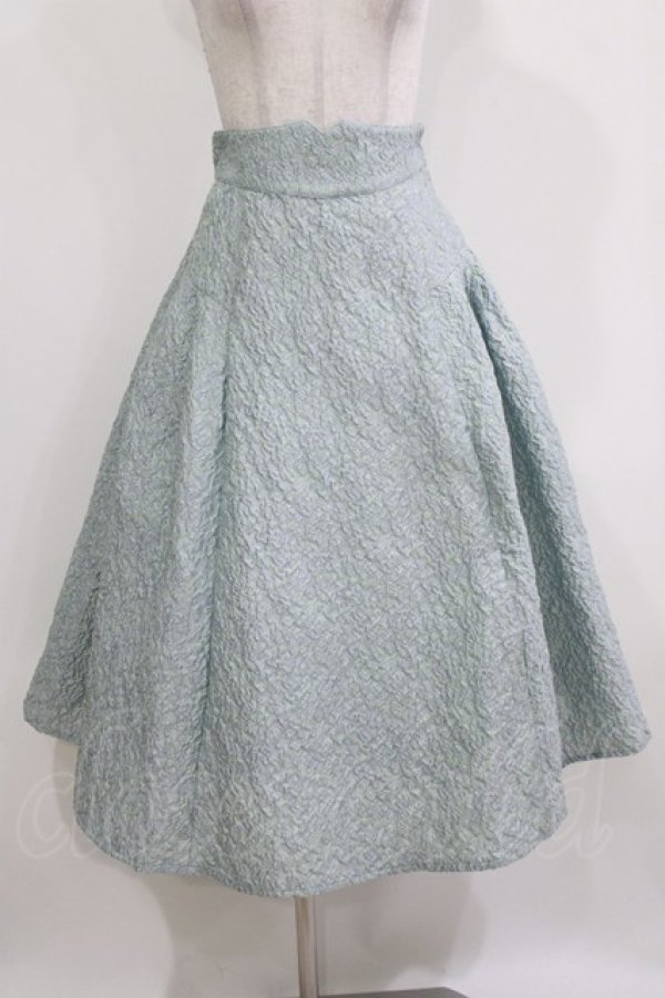 画像1: an another angelus / ふくれジャガードサイドタックスカート Free MINT H-26-03-08-042-CA-SK-NS-ZH (1)