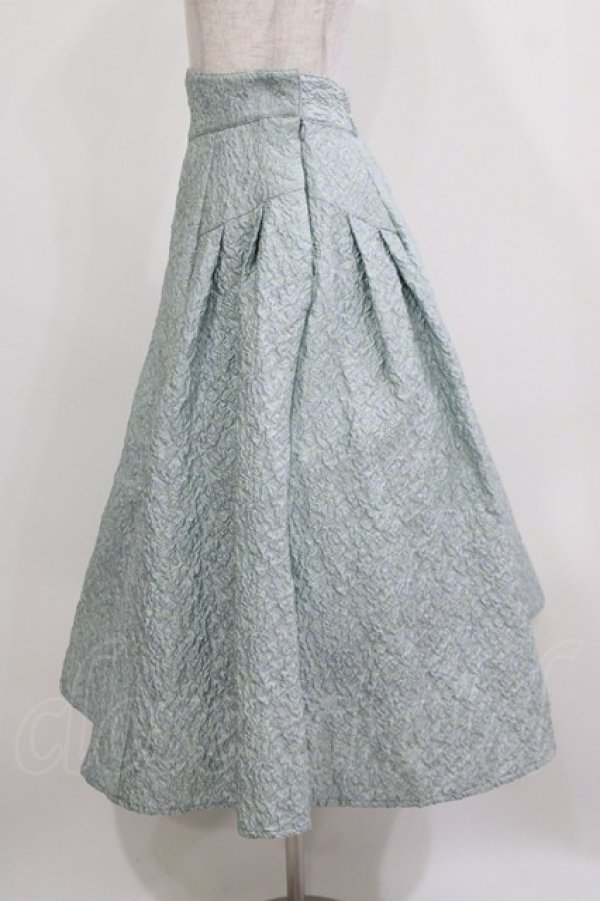 画像2: an another angelus / ふくれジャガードサイドタックスカート Free MINT H-26-03-08-042-CA-SK-NS-ZH (2)