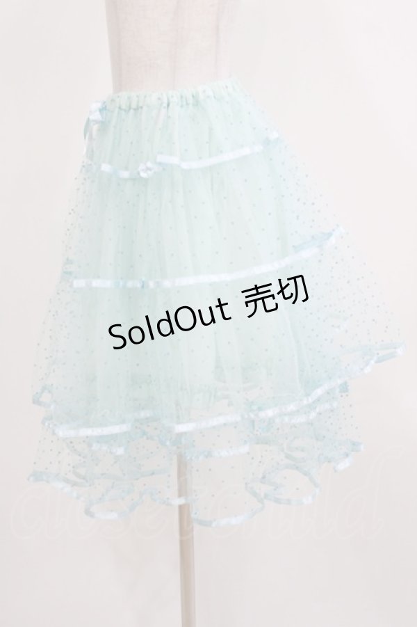 画像2: BABY,THE STARS SHINE BRIGHT / ドットチュールペチコート Free サックス H-26-03-08-051-BA-SK-NS-ZH (2)