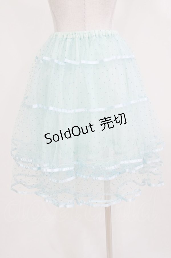 画像3: BABY,THE STARS SHINE BRIGHT / ドットチュールペチコート Free サックス H-26-03-08-051-BA-SK-NS-ZH (3)