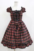 画像1: BABY,THE STARS SHINE BRIGHT / タータンチェックミニ袖ジャンパースカート Free ブラック H-26-03-08-007-BA-OP-NS-ZH (1)