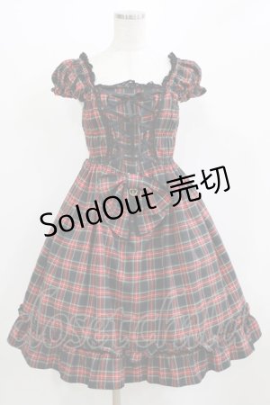 画像: BABY,THE STARS SHINE BRIGHT / タータンチェックミニ袖ジャンパースカート Free ブラック H-26-03-08-007-BA-OP-NS-ZH