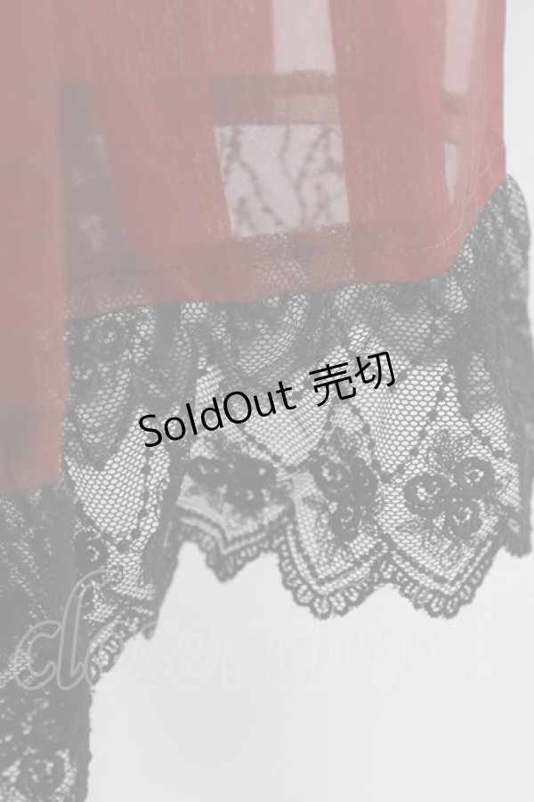 画像4: Enchantlic Enchantilly / リボンコルセットオーバースカート Free レッド H-26-03-08-053-LO-SK-NS-ZH (4)