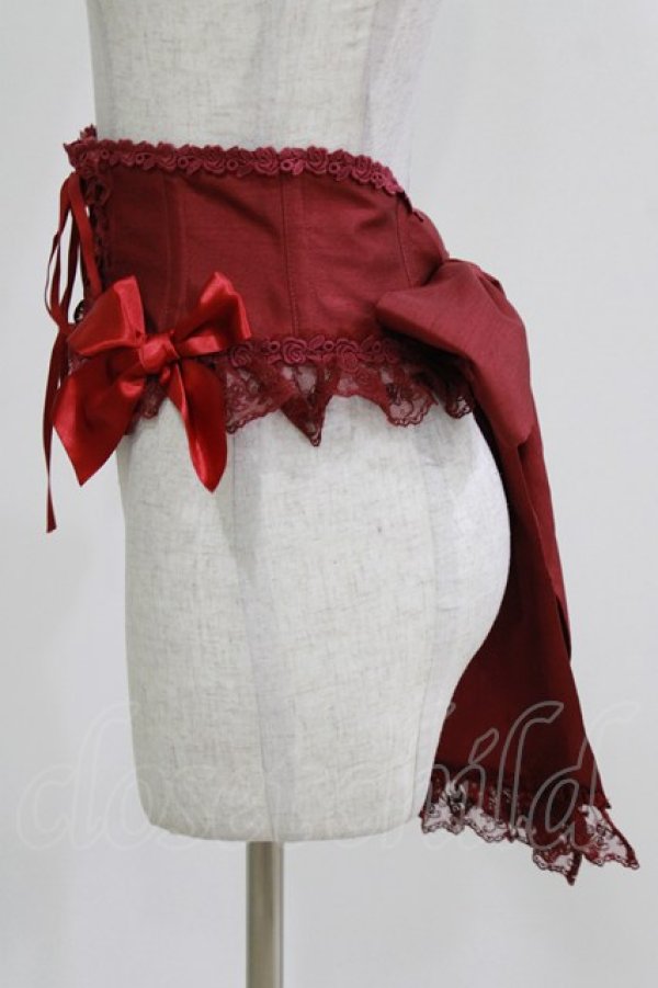 画像2: Enchantlic Enchantilly / チュールレースリボンコルセット Free レッド H-26-03-08-054-LO-TO-NS-ZH (2)