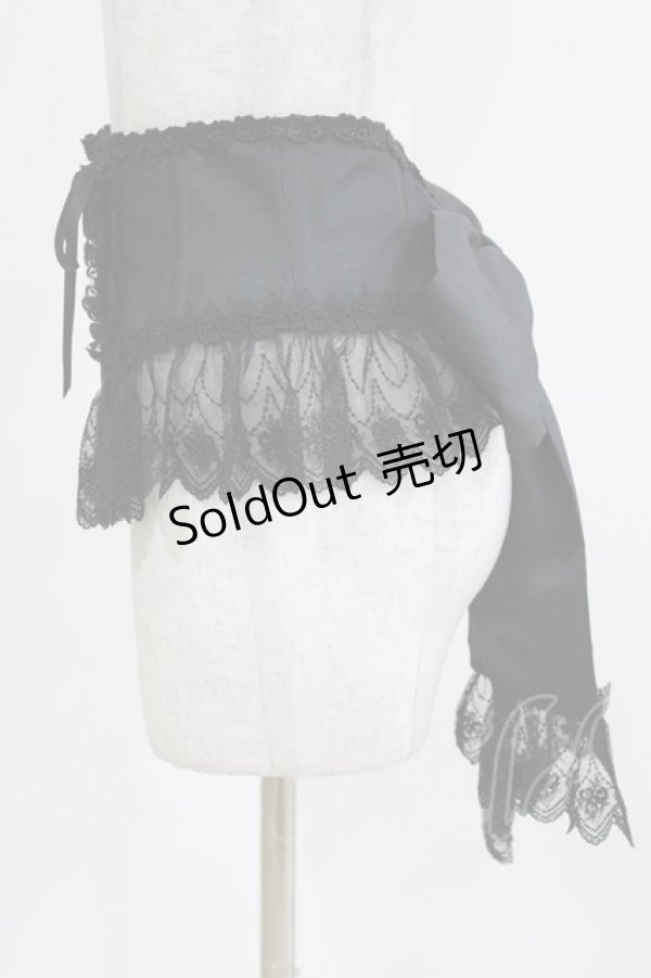 画像2: Enchantlic Enchantilly / ローズレースリボンコルセット Free ブラック H-26-03-08-055-LO-SK-NS-ZH (2)