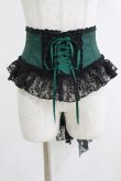 画像1: Enchantlic Enchantilly / ローズレースリボンコルセット Free グリーン H-26-03-08-057-LO-SK-NS-ZH (1)