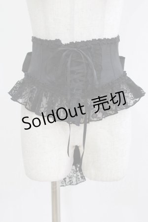 画像: Enchantlic Enchantilly / ローズレースリボンコルセット Free ブラック H-26-03-08-059-LO-SK-NS-ZH