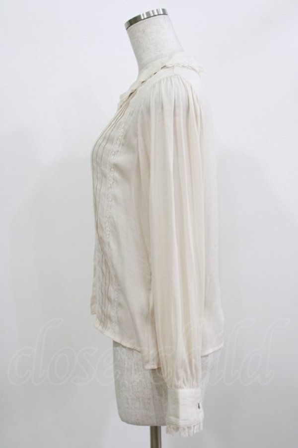 画像2: an another angelus / レース使いピンタックブラウス Free IVORY H-26-03-08-064-CA-BL-NS-ZH (2)