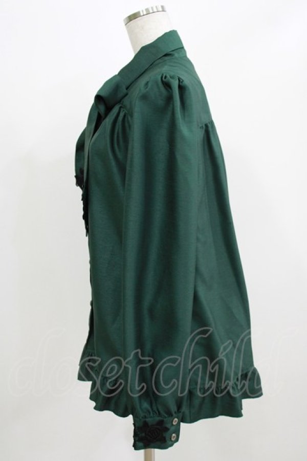 画像2: Enchantlic Enchantilly / ノーブルリボンタイブラウス Free グリーン H-26-03-08-068-LO-BL-NS-ZH (2)