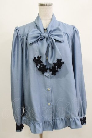 画像: Enchantlic Enchantilly / ノーブルリボンタイブラウス Free ブルー H-26-03-08-071-LO-BL-NS-ZH