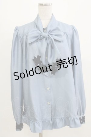 画像: Enchantlic Enchantilly / ノーブルリボンタイブラウス Free ブルー H-26-03-08-071-LO-BL-NS-ZH