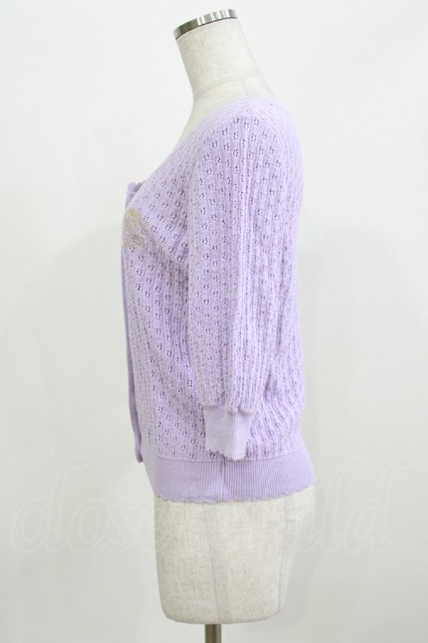 画像2: BABY,THE STARS SHINE BRIGHT / Sucre透かし編みカーディガン Free ラベンダー H-26-03-08-075-BA-TO-NS-ZH (2)