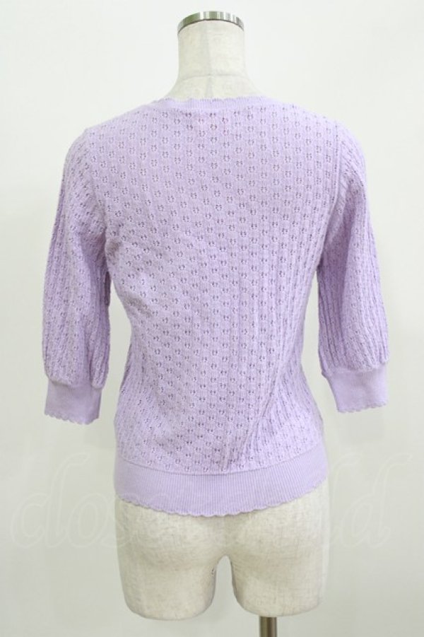 画像3: BABY,THE STARS SHINE BRIGHT / Sucre透かし編みカーディガン Free ラベンダー H-26-03-08-075-BA-TO-NS-ZH (3)