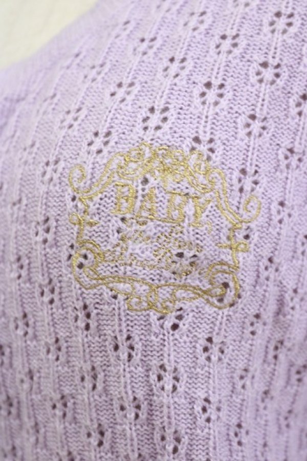 画像4: BABY,THE STARS SHINE BRIGHT / Sucre透かし編みカーディガン Free ラベンダー H-26-03-08-075-BA-TO-NS-ZH (4)