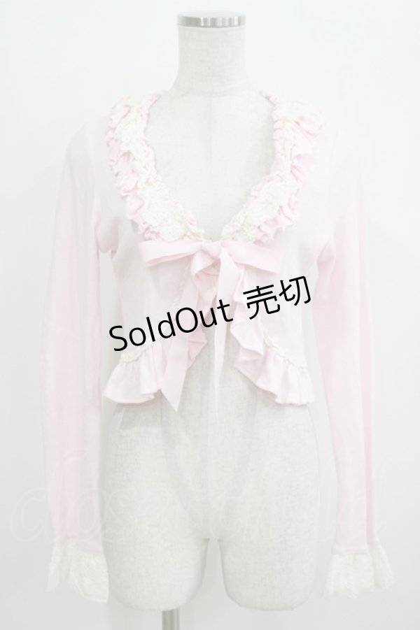 画像1: BABY,THE STARS SHINE BRIGHT / フリルリボンボレロ Free ピンク H-26-03-08-077-BA-TO-NS-ZH (1)