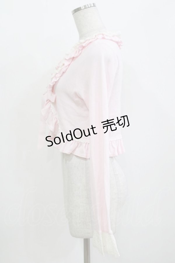 画像2: BABY,THE STARS SHINE BRIGHT / フリルリボンボレロ Free ピンク H-26-03-08-077-BA-TO-NS-ZH (2)