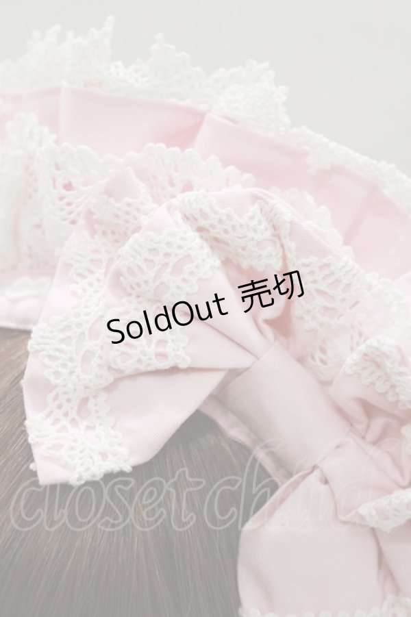 画像2: MAM MAXICIMAM / エプロンティーパーティカチューシャ  ピンク H-26-03-08-080-0-AC-NS-ZH (2)