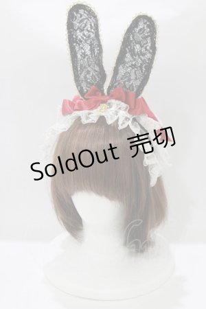 画像: ALICE and the PIRATES / バニーガールカチューシャ  ブラック H-26-03-08-083-PA-AC-NS-ZH