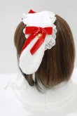 画像2: Angelic Pretty / ロップイヤーBunnyヘッドドレス  オフ/レッド H-26-03-08-085-AP-AC-NS-ZH (2)