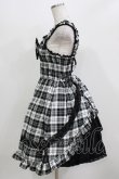 画像2: BABY,THE STARS SHINE BRIGHT / タータンチェックリボンシャーリングプリンセスジャンパースカートII Free 白/黒チェック H-26-03-08-012-BA-OP-NS-ZH (2)