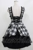 画像3: BABY,THE STARS SHINE BRIGHT / タータンチェックリボンシャーリングプリンセスジャンパースカートII Free 白/黒チェック H-26-03-08-012-BA-OP-NS-ZH (3)