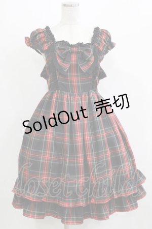 画像: BABY,THE STARS SHINE BRIGHT / リボンミニ袖ジャンパースカート Free ブラック H-26-03-08-014-BA-OP-NS-ZH