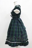 画像2: BABY,THE STARS SHINE BRIGHT / タータンチェックリボンミニ袖ジャンパースカート Free グリーン H-26-03-08-016-BA-OP-NS-ZH (2)