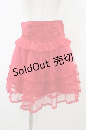 画像: LIZ LISA / ローズチュールスカパン Free レッド H-26-03-09-039-LO-SK-NS-ZH