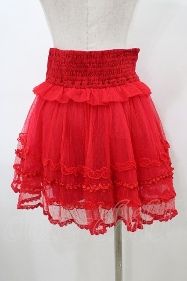 画像2: LIZ LISA / ローズチュールスカパン Free レッド H-26-03-09-039-LO-SK-NS-ZH (2)