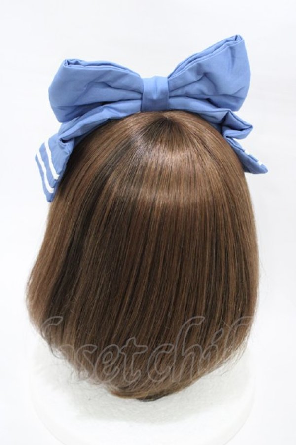 画像2: metamorphose / セーラーリボンカチューシャ  ブルー H-26-03-09-004-ME-AC-NS-ZH (2)